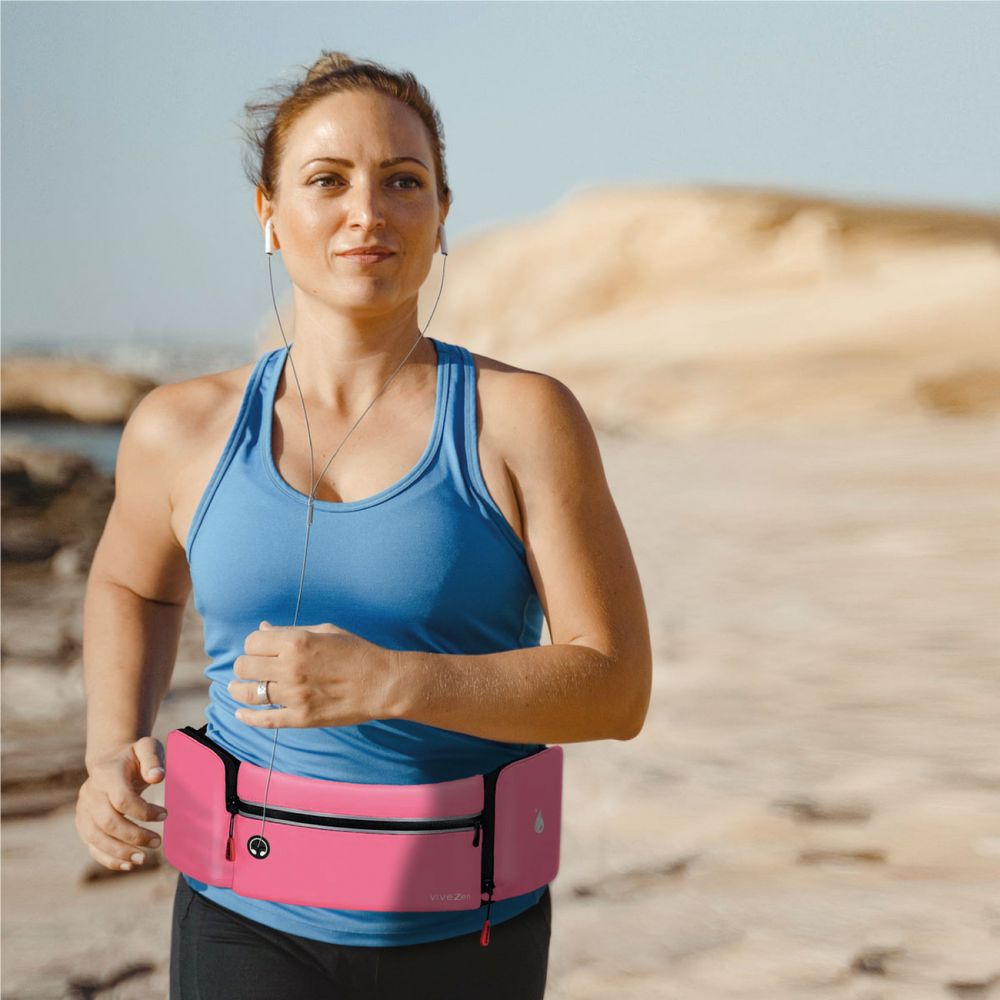 Sac de ceinture imperméable réfléchissant, pour course à pied de nuit