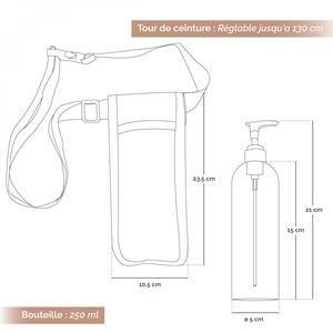 Porte-bouteille avec flacon 250 ml