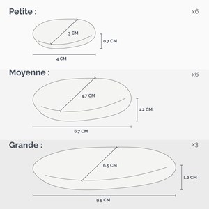 15 pierres froides marbre pour massage