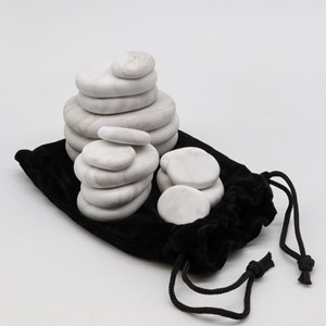 15 pierres froides marbre pour massage