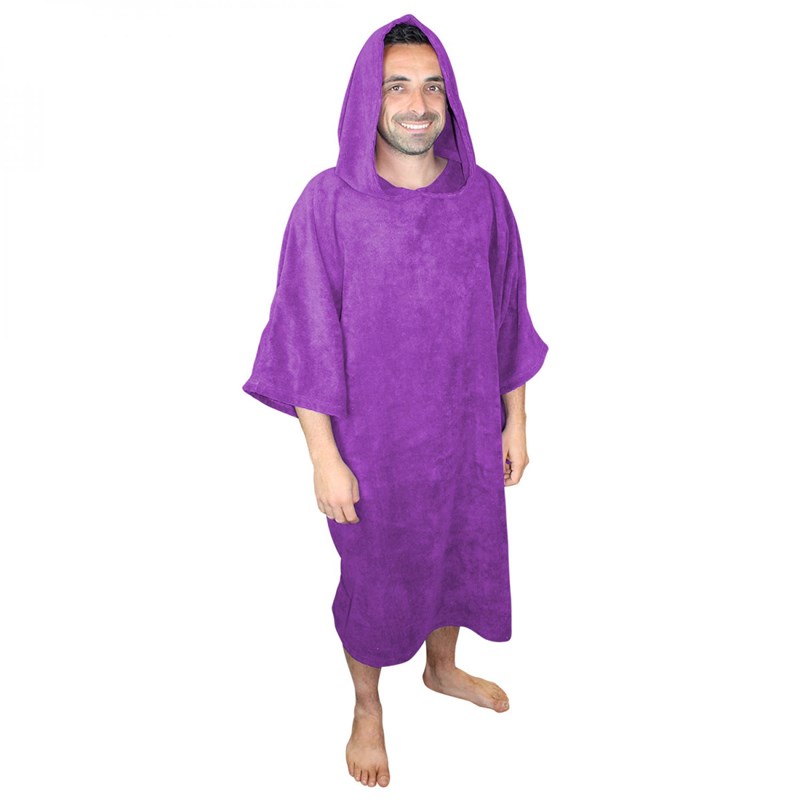 Poncho adulte , sortie de bain - violet