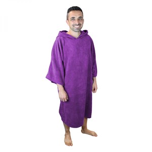 Poncho adulte , sortie de bain - violet