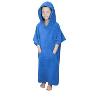 Poncho enfant , sortie de bain - bleu