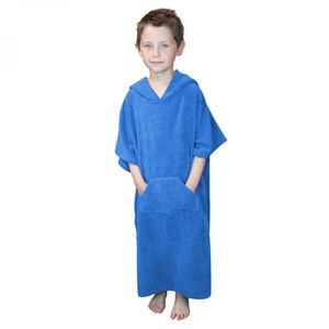 Poncho enfant , sortie de bain - bleu