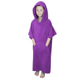 Poncho enfant , sortie de bain - violet