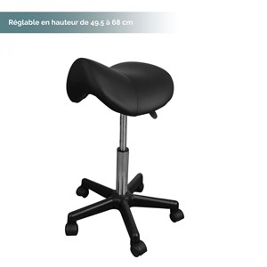 Tabouret ergonomique - noir