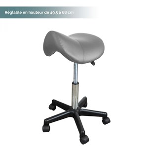 Tabouret ergonomique - gris