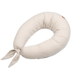 Coussin allaitement gaze de coton beige