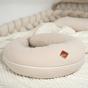 Coussin allaitement housse gaze coton