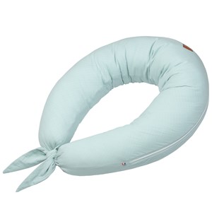 Coussin allaitement gaze de coton vert