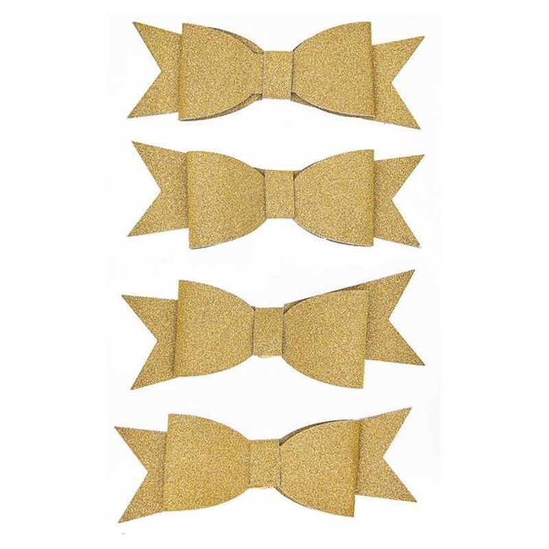 Autocollants 3d - noeuds en or