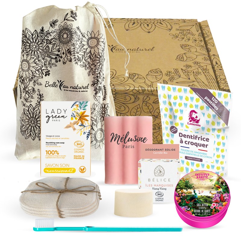 Coffret cadeau beauté hygiènes bio