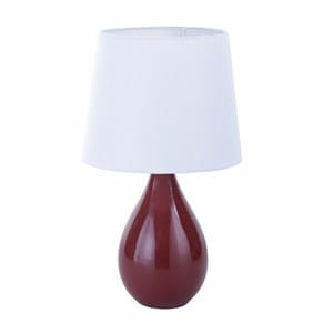 Lampe de chevet versa camy rouge