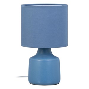 Lampe de salon bleu céramique
