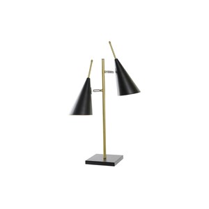 Lampe de salon dkd home d&#233;cor noir dor&#233;