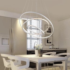 Lustre intérieur waves - blanc dimmable