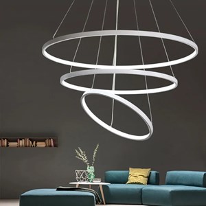 Lustre intérieur waves - blanc dimmable