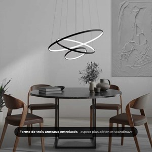 Suspension waves led - blanc - dimmable