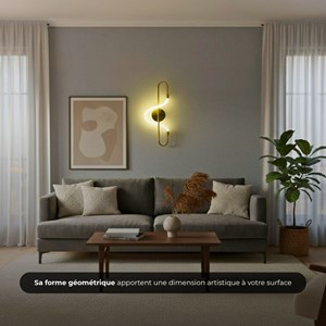 Applique murale haloe led