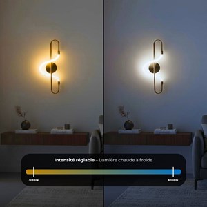 Applique murale haloe led