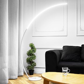 Lampadaire arc - blanc 2m