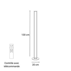 Lampadaire silta - blanc dimmable