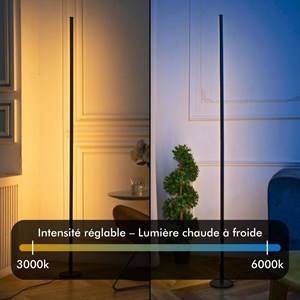 Lampadaire led - inoleds -  halo blanc