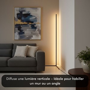 Lampadaire led - inoleds -  corner noir - dimmable