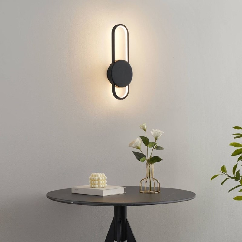 Applique murale loki - noir