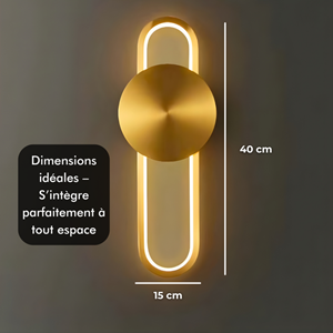 Applique murale loki led - noir