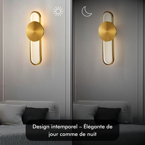 Applique murale loki led - noir