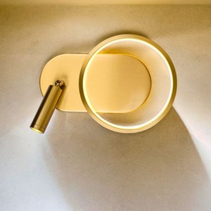 Applique murale idi led - or