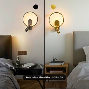 Applique murale falla led - noir