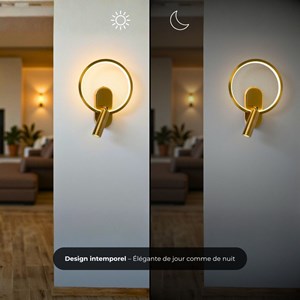 Applique murale falla led - noir