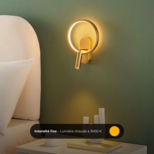 Applique murale falla led - noir