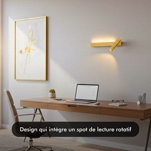 Applique murale bely led - or - m