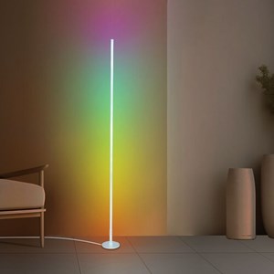 Lampadaire halo intelligent rgb - blanc