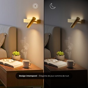 Applique murale bely led - or- l