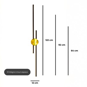 Applique murale elda led - m