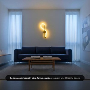 Applique murale loop led