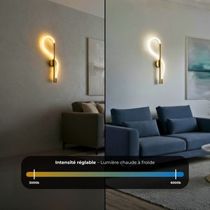 Applique murale loop led