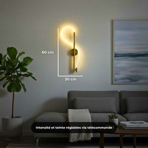 Applique murale loop led