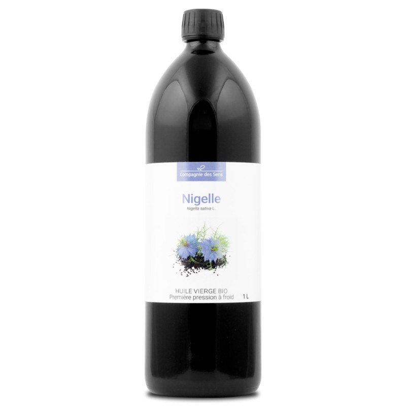 Huile de nigelle bio - 1l - fraîcheur garantie oxycert® - vierge & de 1?? pressi