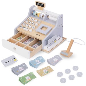 Caisse enregistreuse bois, enfant +3ans