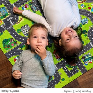 Tapis puzzle éveil bébé parcours voiture