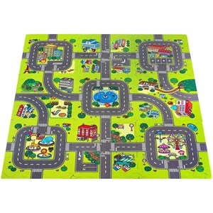 Tapis puzzle éveil bébé parcours voiture