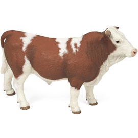 Figurine taureau simmental