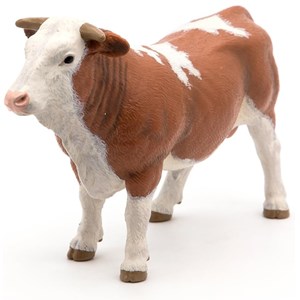 Figurine taureau simmental