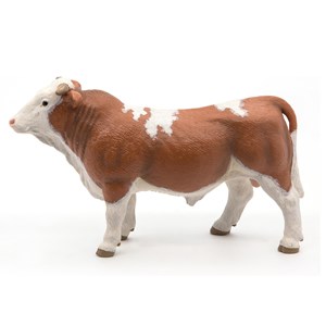 Figurine taureau simmental
