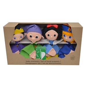 Set de 4 marionnettes blanche neige